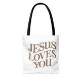 JESUS LOVES YOU - AOP Tote Bag