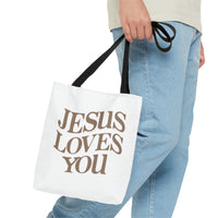 JESUS LOVES YOU - AOP Tote Bag