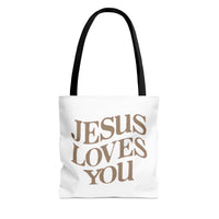 JESUS LOVES YOU - AOP Tote Bag