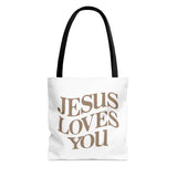JESUS LOVES YOU - AOP Tote Bag