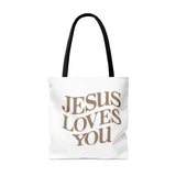 JESUS LOVES YOU - AOP Tote Bag