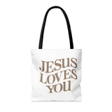 JESUS LOVES YOU - AOP Tote Bag