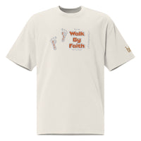 Walk By Faith - Oversized faded t-shirt