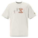 Walk By Faith - Oversized faded t-shirt