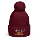 MAN LIKE CHRIST Pom pom beanie