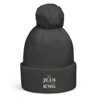 JESUS is KING - Pom pom beanie