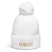 MAN LIKE CHRIST Pom pom beanie