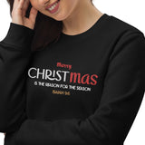 Merry CHRISTmas - Unisex eco sweatshirt