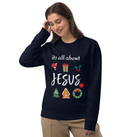 Its all about JESUS - Unisex eco sweatshirt