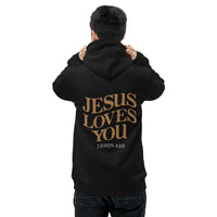 JESUS LOVES YOU - Unisex essential eco hoodie