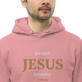 You need JESUS just saying - Unisex essential eco hoodie