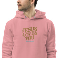 JESUS LOVES YOU - Unisex essential eco hoodie