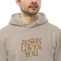 JESUS LOVES YOU - Unisex essential eco hoodie