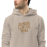 JESUS LOVES YOU - Unisex essential eco hoodie