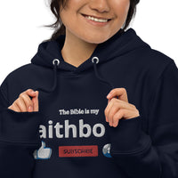 The Bible is my Faithbook Unisex essential eco hoodie
