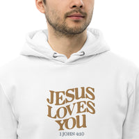 JESUS LOVES YOU - Unisex essential eco hoodie