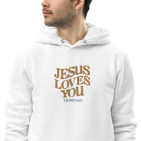 JESUS LOVES YOU - Unisex essential eco hoodie