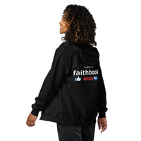 The Bible is my FaithBook - Unisex heavy blend zip hoodie