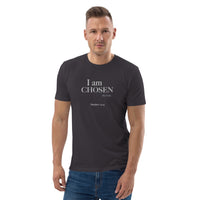 I am CHOSEN (By God) Unisex organic cotton t-shirt