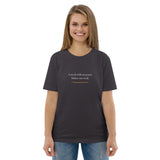 A week without prayer makes one weak - Unisex organic cotton t-shirt