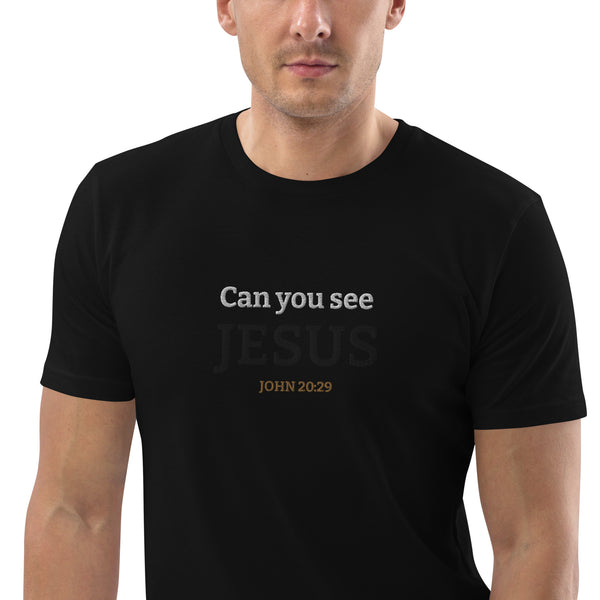 Can you see JESUS - Unisex organic cotton t-shirt