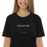 Can you see JESUS - Unisex organic cotton t-shirt