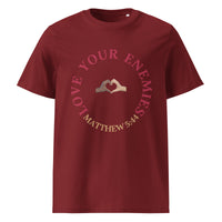 Love Your Enemies - Unisex organic cotton t-shirt