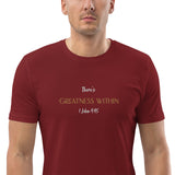 There's Greatness With - Unisex organic cotton t-shirt