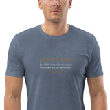 Defined by greatness within not by the colour of my skin -Unisex organic cotton t-shirt