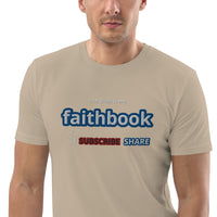 The Bible is my Faithbook - Unisex organic cotton t-shirt
