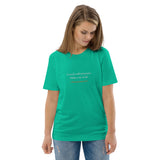 A week without prayer makes one weak - Unisex organic cotton t-shirt