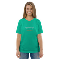 A week without prayer makes one weak - Unisex organic cotton t-shirt