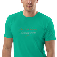 Defined by greatness within not by the colour of my skin -Unisex organic cotton t-shirt