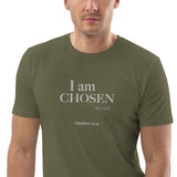 I am CHOSEN (By God) Unisex organic cotton t-shirt