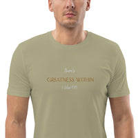 There's Greatness With - Unisex organic cotton t-shirt