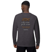 Happy Birthday JESUS - Unisex organic raglan sweatshirt