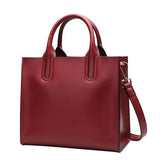 Luxury Women Genuine Cow Leather Custom Logo Bags Tote Hand Bags