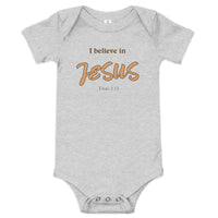 I believe in Jesus - Baby short sleeve one piece