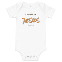 I believe in Jesus - Baby short sleeve one piece