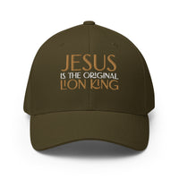 Jesus is the original lion king - Structured Twill Cap