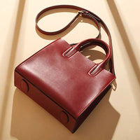 Luxury Women Genuine Cow Leather Custom Logo Bags Tote Hand Bags