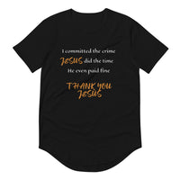 Thank You Jesus - Curved Hem T-Shirt