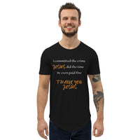 Thank You Jesus - Curved Hem T-Shirt