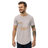 Thank You Jesus - Curved Hem T-Shirt