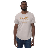 Fear - false evidence appearing real - Men's Curved Hem T-Shirt