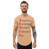 J.E.S.U.S - Men's Curved Hem T-Shirt