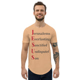 J.E.S.U.S - Men's Curved Hem T-Shirt