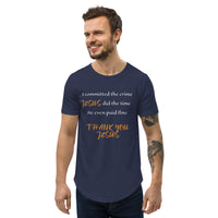 Thank You Jesus - Curved Hem T-Shirt