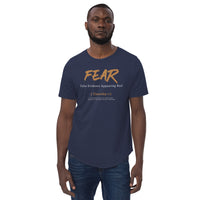 Fear - false evidence appearing real - Men's Curved Hem T-Shirt