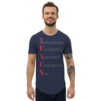 J.E.S.U.S - Men's Curved Hem T-Shirt